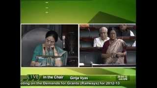 Discussion & voting on the Demands for grants(Ralways) for 2012: Sh. Bijoya Chakravarty: 25.04.2012