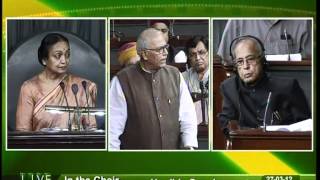 General discussion on budget 2012-13 & voting grants: Sh. Yashwant Sinha: 27.03.2012