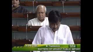 Matters of Urgent Public Importance: Sh. Ravindra Kumar Pandey: 03.05.2012