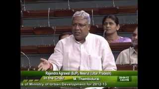 Demands for Grants of Ministry of Urban Development for 2012-13: Sh. Rajendra Agarwal: 30.04.2012