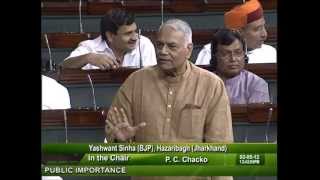 Matters of Urgent Public Importance: Sh. Yashwant Sinha: 02.05.2012