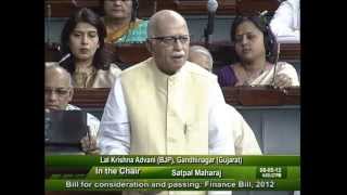 Finance Bill, 2012: Sh. Lal Krishna Advani: 08.05.2012