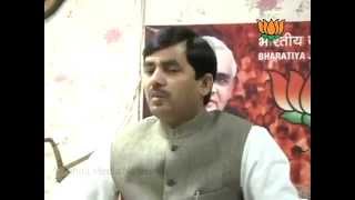 BJP Byte: Bihar Govt.,Growth rate of India & AirIndia strike: Sh. Syed Shahnawaz Hussain: 06.06.2012