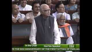 60th Anniversary of the first Sitting of Parliament: Sh. Lal Krishna Advani: 13.05.2012