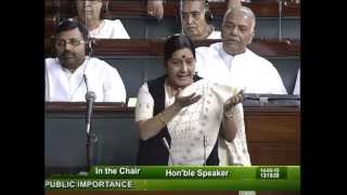 Intervention: Smt. Sushma Swaraj: 14.05.2012