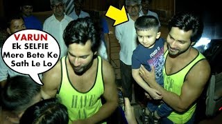 Varun Dhawan COMES Out Of His Car For Selfie With Little Fan