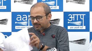 AAP Leader Dilip Pandey Briefs Media on the Allocations of  LandFill Sites in East Delhi