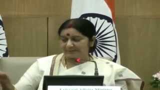 First Media Briefing By External Affairs Minister (September 08, 2014)
