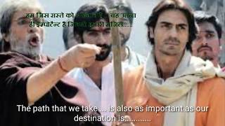 SATYAGRAH    Hindi movie  dialogues with English subtitles       music and  songs