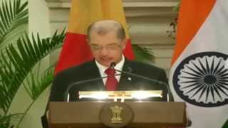Exchange of Agreements & Press Statements:State visit of President of Seychelles to India