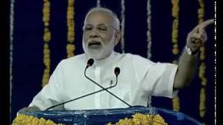 PM Modi's speech dedicates Phase I of SAUNI project to the nation in Gopalanand Nagar