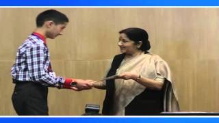 All India KVS Essay Competition  Prize Distribution By EAM  (December 11, 2015)