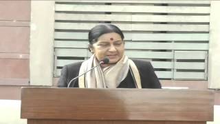 External Affairs Minister greets Ministry on New Year (January 01, 2016)
