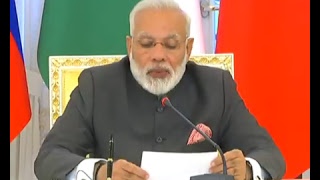 PM Narendra Modi at Joint Press Briefing & Signing of Agreements, Russia.