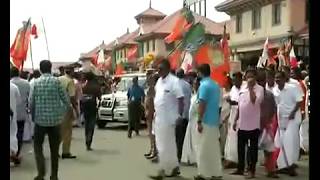 Shri Amit Shah's rousing welcome on his arrival Cochin Airport, Kerala : 02.03.2017