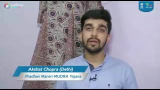 Meet Akshat Chopra shares how Mudra Yojana helped him achieve his goal