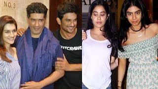 Janhvi Kapoor, Khushi Kapoor, Sushant And Kriti Sanon Spotted At Manish Malhotra House