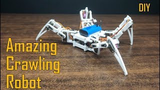 How to make a WALKING SPIDER ROBOT at home | 3D printed crawling robot | Indian Lifehacker