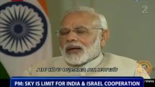 Excerpts of PM Modi's interview to Israeli TV.