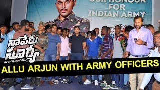 Naa Peru Surya Naa Illu India Movie Press Meet With Army Officers | Allu Arjun