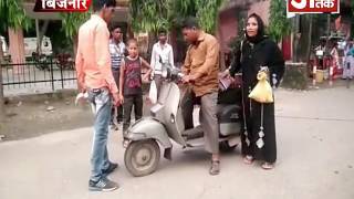 पार्किंग के नाम पर अवैध वसूली और दबंगई पर दपंति ने किया हंगामा
