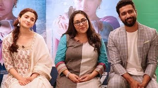 Alia Bhatt , Vicky Kaushal & Meghna Gulzar At Promotional Interview For Film RAAZI