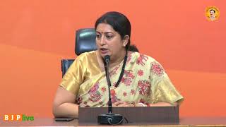 Failed dynast chose to speak about his failed political journey in US: Smt Smriti Irani