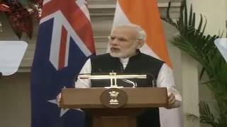 Exchange of Agreements & Press Statement : State Visit of Prime Minister of New Zealand to India