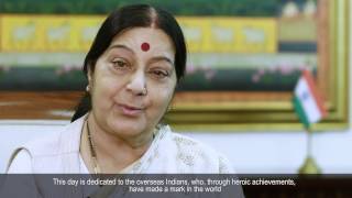 External Affairs Minister's message for PBD 2017 (English Subtitles)