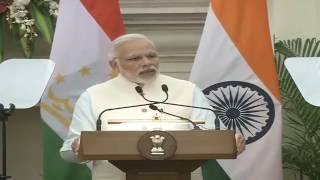 Exchange of Agreements and Press Statement : Visit of President of Tajikistan to India