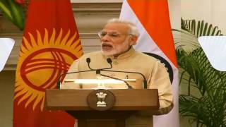 Exchange of Agreements and Press Statement : Visit of President of Kyrgyzstan to India