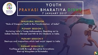 Inaugural session of Youth PBD role of diaspora Youth in the transformation of India