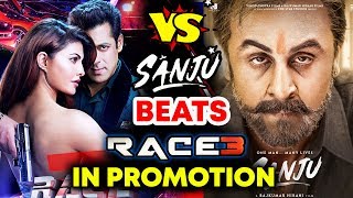 Ranbir Kapoor's SANJU BEATS Salman's RACE 3 In PROMOTIONS
