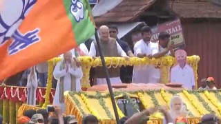 Shri Amit Shah's road show in Madikeri Constituency, Karnataka : 08.05.2018