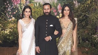 Kareena Kapoor, Saif Ali Khan, Karishma At Sonam Kapoor's Wedding Reception
