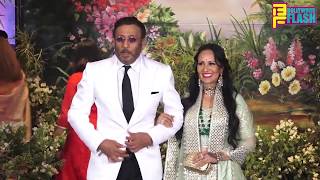 Jackie Shroff With Wife Ayesha Shroff At Sonam Kapoor Wedding Reception Party