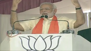 PM Shri Narendra Modi addresses public meeting in Bodeli, Gujarat :  09.12.2017