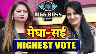 Megha And Sai Are Getting HIGHEST VOTES | Bigg Boss Marathi