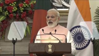 Exchange of Agreements & Press Statement: State visit of PM of Bangladesh to India (April 08, 2017)
