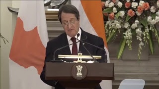 Exchange of Agreements & Press Statements: State visit of President of Cyprus to India