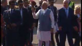 PM Shri Narendra Modi receives Israeli PM Benjamin Netanyahu at Delhi Airport