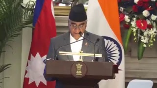 Exchange of Agreements & Press Statements: State Visit of Prime Minister of Nepal to India