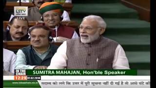 PM Modi's reply to the 'Motion of Thanks on the President's Address' in the Lok Sabha