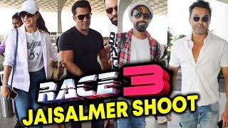 RACE 3 TEAM LEAVES For JAISALMER, RAJASTHAN For Final Schedule | Salman Khan, Jacqueline, Bobby