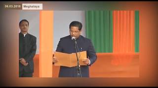 Swearing-in Ceremony of NDA Govt. in Meghalaya : 06.03.2018