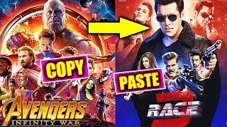 Is RACE 3 POSTER COPIED From Avengers Infinity War Poster?