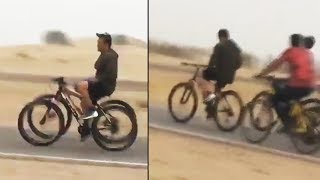 Salman Khan Riding Being Human Cycle In Jaisalmer | RACE 3 Shooting