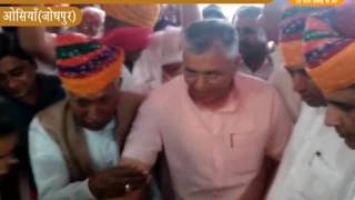 DPK NEWS - पीपी चौधरी व राजस्व मंत्री अमराराम चौधरी गुरूवार को दोपहर बाद तिंवरी पहुंचे