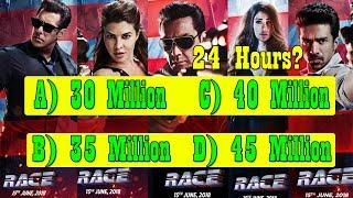 How Many Million Views RACE 3 Trailer Will Get In 24 Hours? 30, 35, 40 Or 45 Million