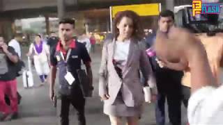 Kangna Ranaut Spotted At International Airport  While Returning From Cannes 2018